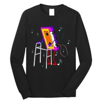 Cassette Tape Retro Vintage 70S 80S 90S Music Long Sleeve Shirt