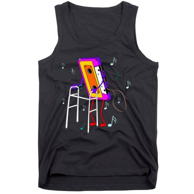 Cassette Tape Retro Vintage 70S 80S 90S Music Tank Top