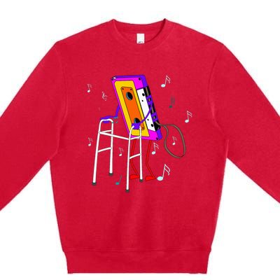 Cassette Tape Retro Vintage 70S 80S 90S Music Premium Crewneck Sweatshirt