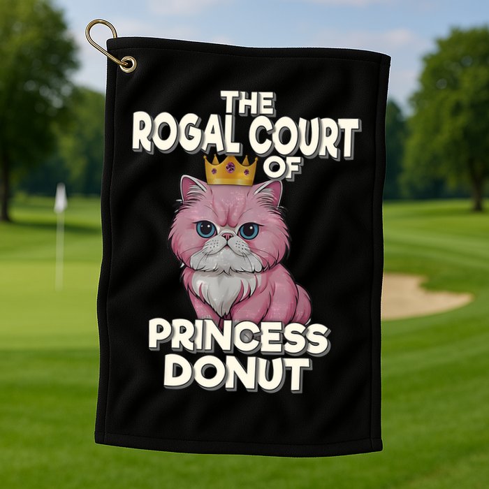 Cat The Royal Court Of Princess Donut Dungeon Crawler Carl  Golf Towel