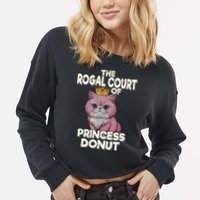 Cat The Royal Court Of Princess Donut Dungeon Crawler Carl  Cropped Pullover Crew