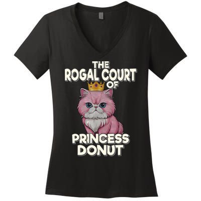 Cat The Royal Court Of Princess Donut Dungeon Crawler Carl  Women's V-Neck T-Shirt