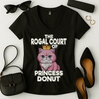 Cat The Royal Court Of Princess Donut Dungeon Crawler Carl  Women's V-Neck T-Shirt