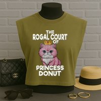 Cat The Royal Court Of Princess Donut Dungeon Crawler Carl  Garment-Dyed Women's Muscle Tee