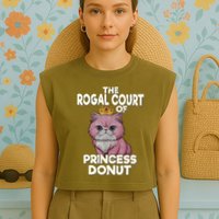 Cat The Royal Court Of Princess Donut Dungeon Crawler Carl  Garment-Dyed Women's Muscle Tee