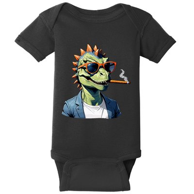 Cool T Rex Daddy Saurus Dinosaur FatherS Day Baby Bodysuit
