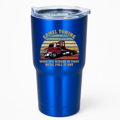 Camel Towing Retro Funny Adult Humor Cringey Dirty Joke Meaningful Gift Tumbler