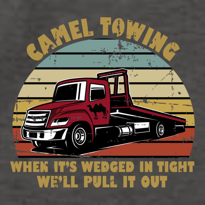 Camel Towing Retro Funny Adult Humor Cringey Dirty Joke Meaningful Gift Vector Backpack
