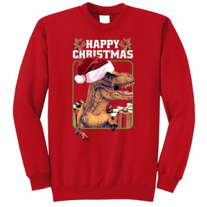 Cool T Rex Happy Christmas Sweatshirt