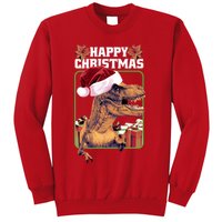 Cool T Rex Happy Christmas Sweatshirt
