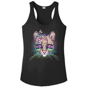 Cute Tropical Rainbow Ocelot Cat Ladies PosiCharge Competitor Racerback Tank