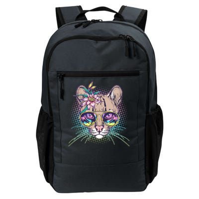 Cute Tropical Rainbow Ocelot Cat Daily Commute Backpack