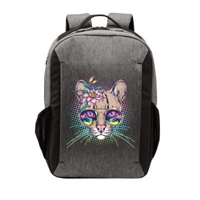 Cute Tropical Rainbow Ocelot Cat Vector Backpack