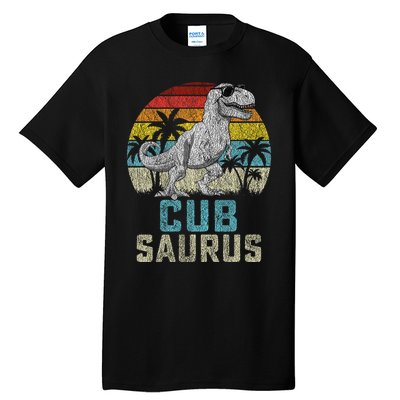 Cubsaurus T Rex Dinosaur Cub Saurus FatherS Family Tall T-Shirt