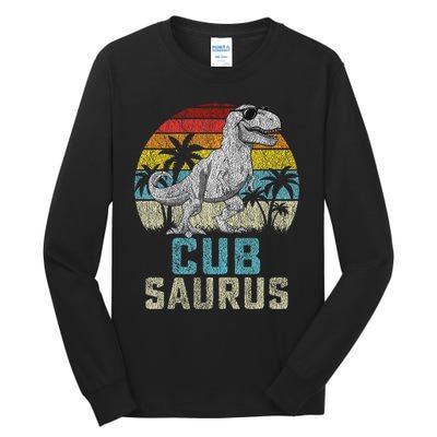 Cubsaurus T Rex Dinosaur Cub Saurus FatherS Family Tall Long Sleeve T-Shirt