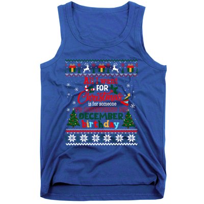 Christmas To Remember My December Birthday Ugly Xmas Gift Tank Top