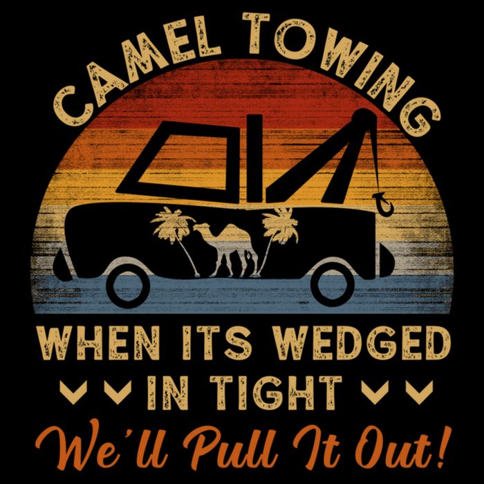 Camel Towing Retro Adult Humor Saying Funny Halloween Great Gift Youth Performance Sprint T-Shirt