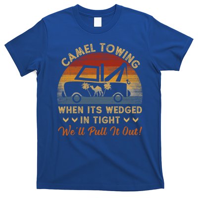 Camel Towing Retro Adult Humor Saying Funny Halloween Great Gift T-Shirt