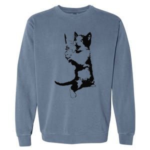 Cat The Ripper Garment-Dyed Sweatshirt