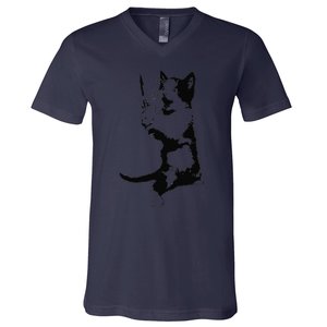 Cat The Ripper V-Neck T-Shirt