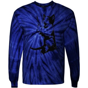 Cat The Ripper Tie-Dye Long Sleeve Shirt