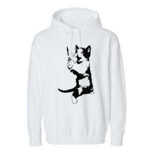 Cat The Ripper Garment-Dyed Fleece Hoodie