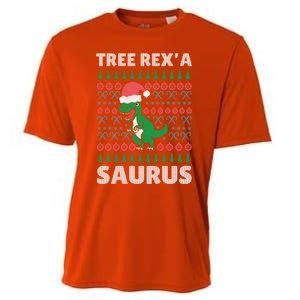 Christmas Tree Rex A' Saurus Cool Gift Funny Dinosaur Great Gift Cooling Performance Crew T-Shirt