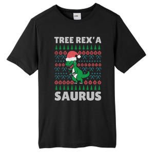 Christmas Tree Rex A' Saurus Cool Gift Funny Dinosaur Great Gift Tall Fusion ChromaSoft Performance T-Shirt