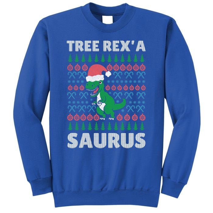 Christmas Tree Rex A' Saurus Cool Gift Funny Dinosaur Great Gift Sweatshirt