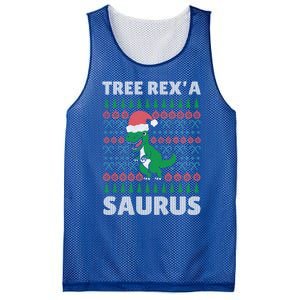 Christmas Tree Rex A' Saurus Cool Gift Funny Dinosaur Great Gift Mesh Reversible Basketball Jersey Tank