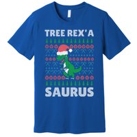 Christmas Tree Rex A' Saurus Cool Gift Funny Dinosaur Great Gift Premium T-Shirt