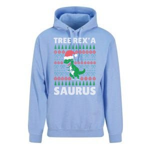 Christmas Tree Rex A' Saurus Cool Gift Funny Dinosaur Great Gift Unisex Surf Hoodie