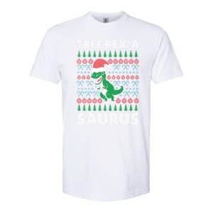 Christmas Tree Rex A' Saurus Cool Gift Funny Dinosaur Great Gift Softstyle CVC T-Shirt