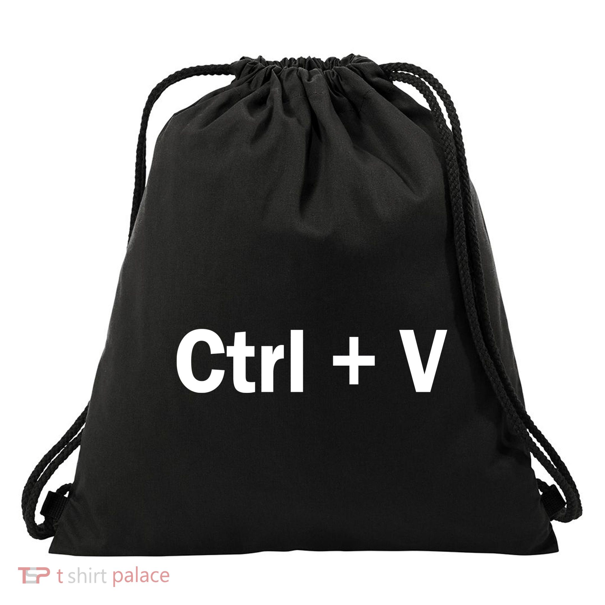 Ctrl + V Drawstring Bag