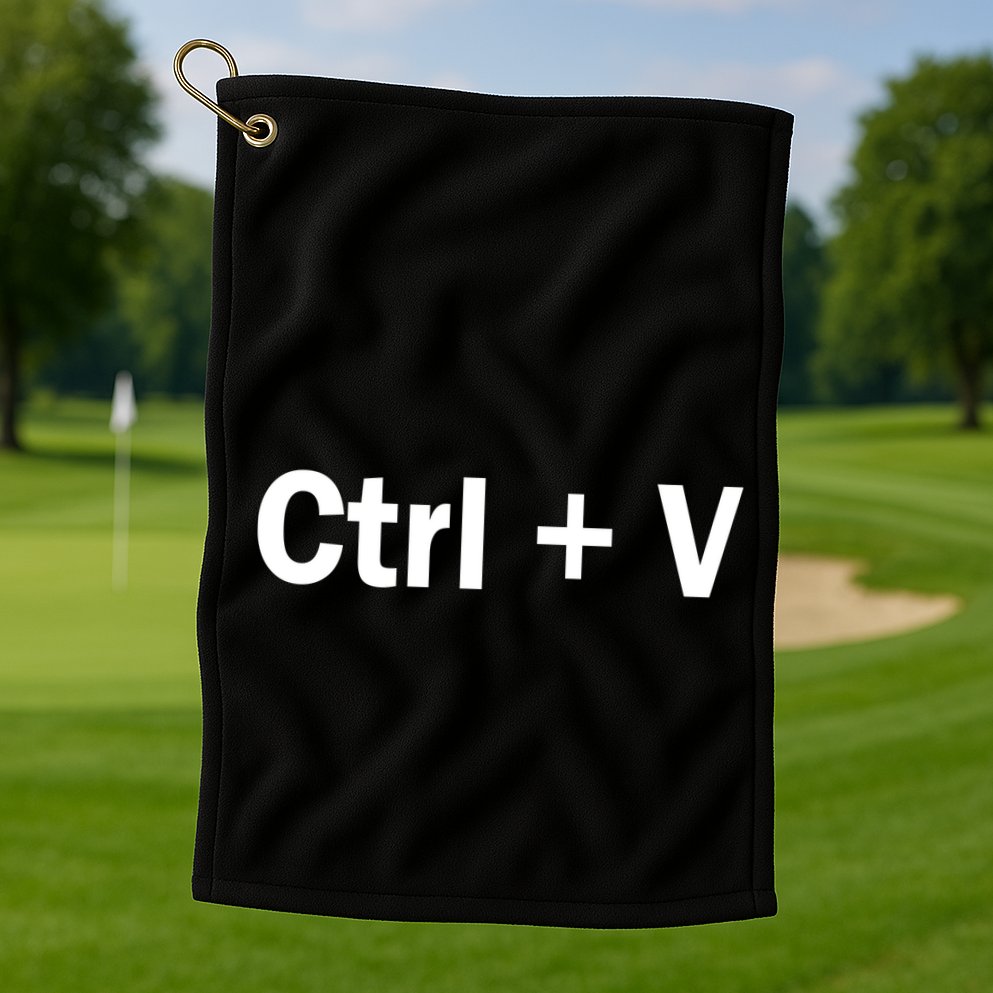 Ctrl + V Golf Towel
