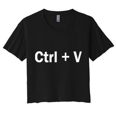 Ctrl + V Women's Crop Top Tee