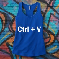 Ctrl + V Womens Tank Top