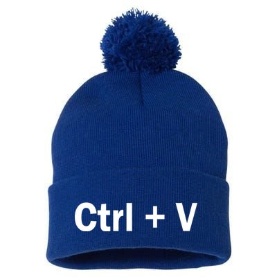 Ctrl + V Pom Pom 12in Knit Beanie