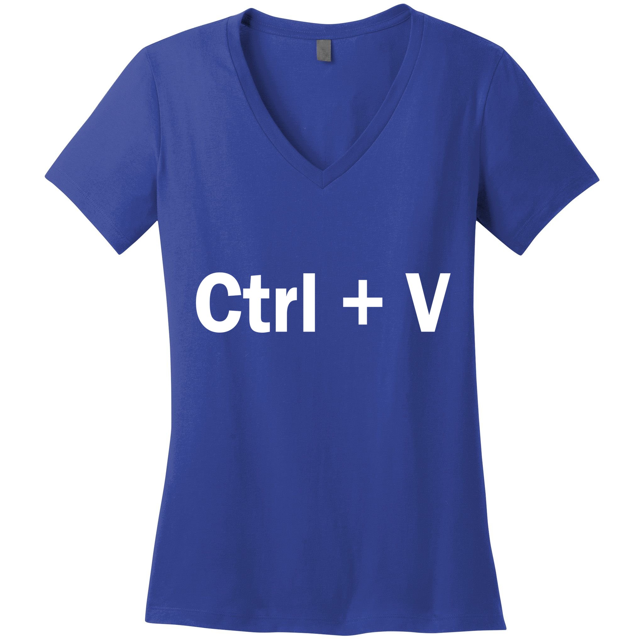 Ctrl + V Women's V-Neck T-Shirt