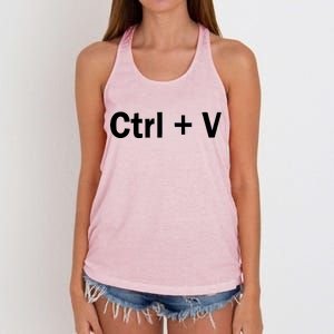 Ctrl + V Women's Knotted Racerback Tank