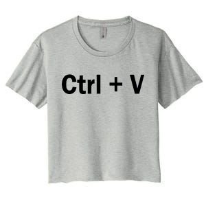 Ctrl + V Women's Crop Top Tee