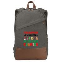 Christmas Tech Support Here To Delete Your Cookies Xmas Cool Cotton Canvas Backpack