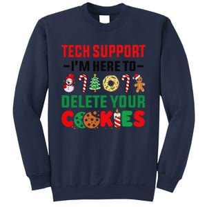 Christmas Tech Support Here To Delete Your Cookies Xmas Cool Sweatshirt