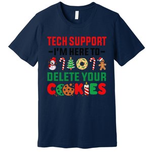 Christmas Tech Support Here To Delete Your Cookies Xmas Cool Premium T-Shirt