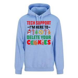 Christmas Tech Support Here To Delete Your Cookies Xmas Cool Unisex Surf Hoodie