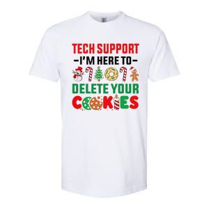 Christmas Tech Support Here To Delete Your Cookies Xmas Cool Softstyle CVC T-Shirt