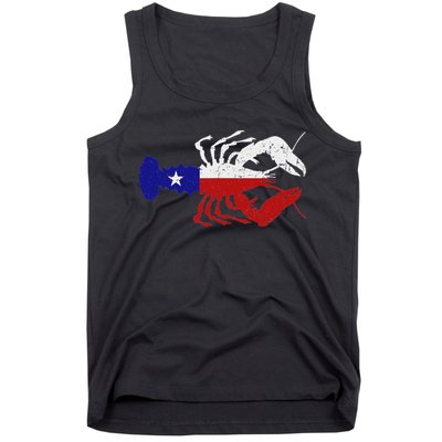 Crawfish Texas Seafood Shellfish Lone Star Southern Food Tank Top