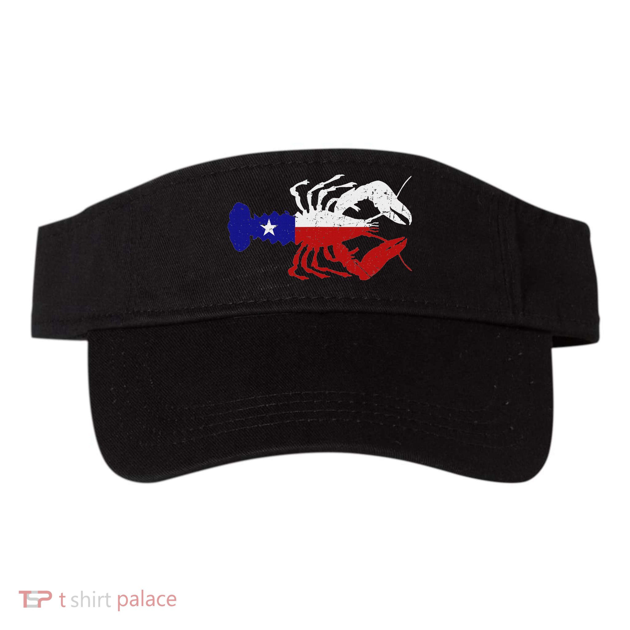 Crawfish Texas Seafood Shellfish Lone Star Southern Food Visor