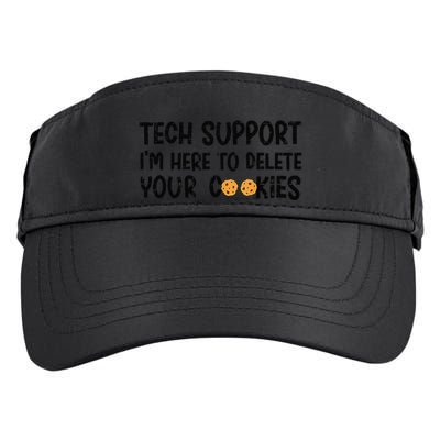 Christmas Tech Support I’M Here To Delete Your Cookies Xmas Adult Drive Performance Visor