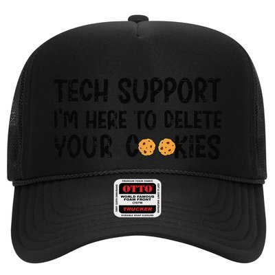 Christmas Tech Support I’M Here To Delete Your Cookies Xmas Trucker Hat